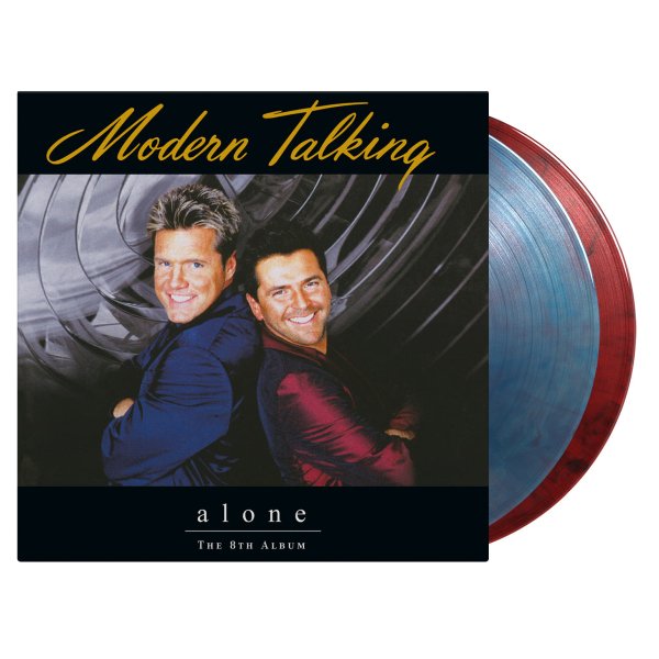 Modern Talking - Alone - The 8th Album (Numbered Blue & Red Marbled Vinyl) (2LP) vinilinės plokštelės – vinilai - Image 2