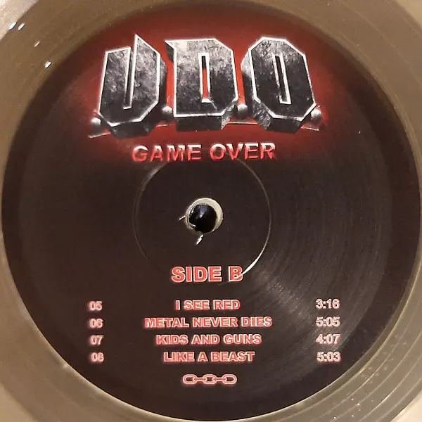 U.D.O. - Game Over – Vinilinės plokštelės