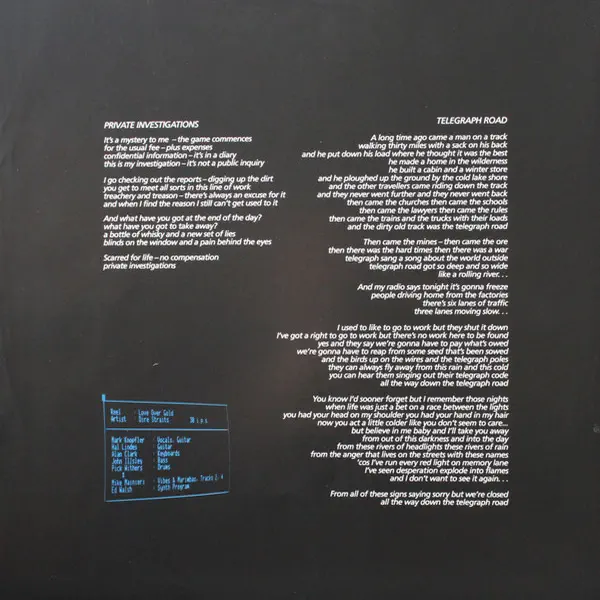 Dire Straits - Love Over Gold – Vinilinės plokštelės