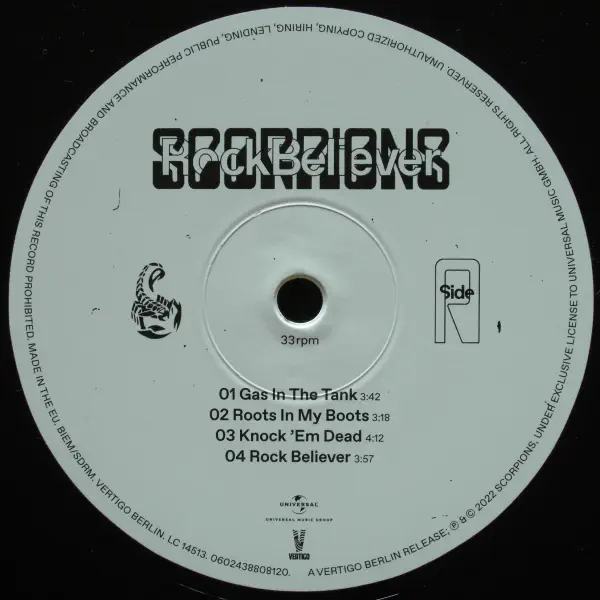 Scorpions - Rock Believer