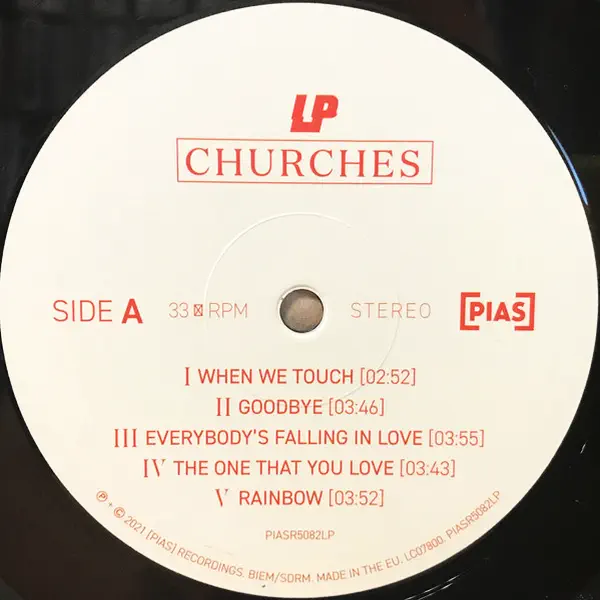 LP - Churches – Vinilinės plokštelės