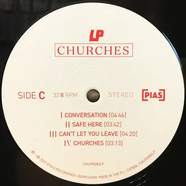 LP - Churches – Vinilinės plokštelės