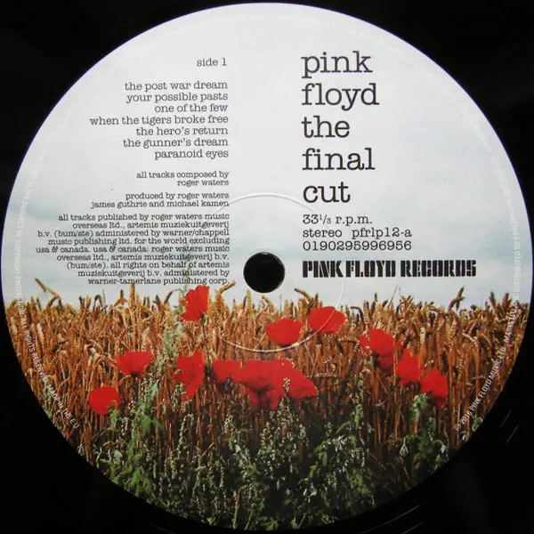Pink Floyd - The Final Cut – Vinilinės plokštelės