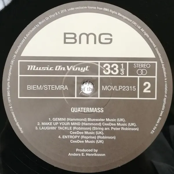 Quatermass - Quatermass – Vinilinės plokštelės