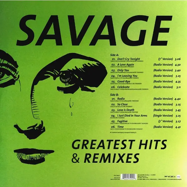 Savage - Greatest Hits & Remixes – Vinilinės plokštelės
