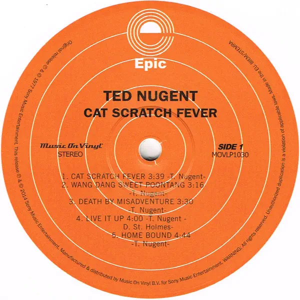 Ted Nugent - Cat Scratch Fever – Vinilinės plokštelės