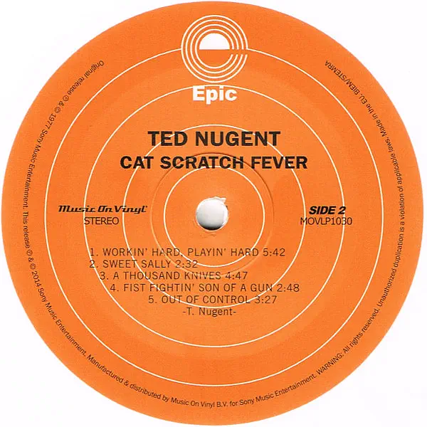 Ted Nugent - Cat Scratch Fever – Vinilinės plokštelės