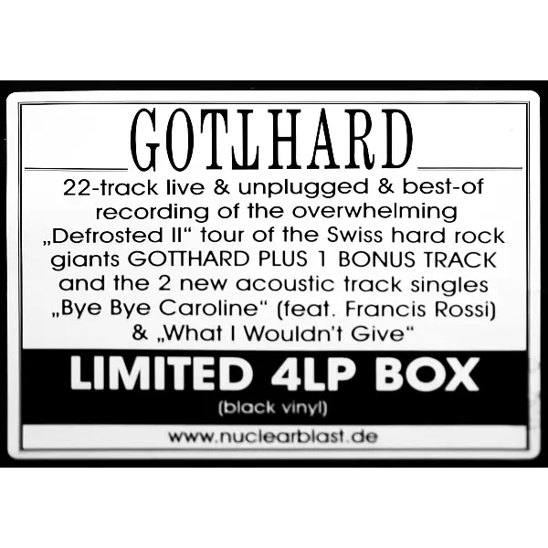 Gotthard - Defrosted 2 – Vinilinės plokštelės