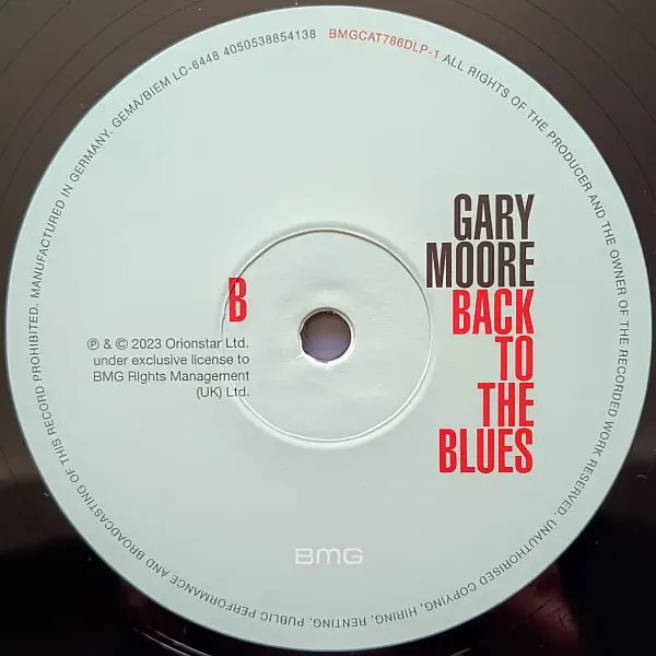 Gary Moore - Back To The Blues – Vinilinės plokštelės