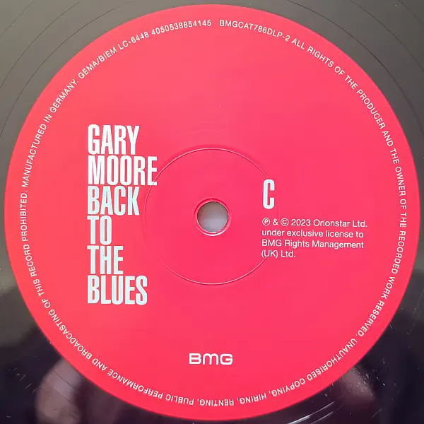 Gary Moore - Back To The Blues – Vinilinės plokštelės
