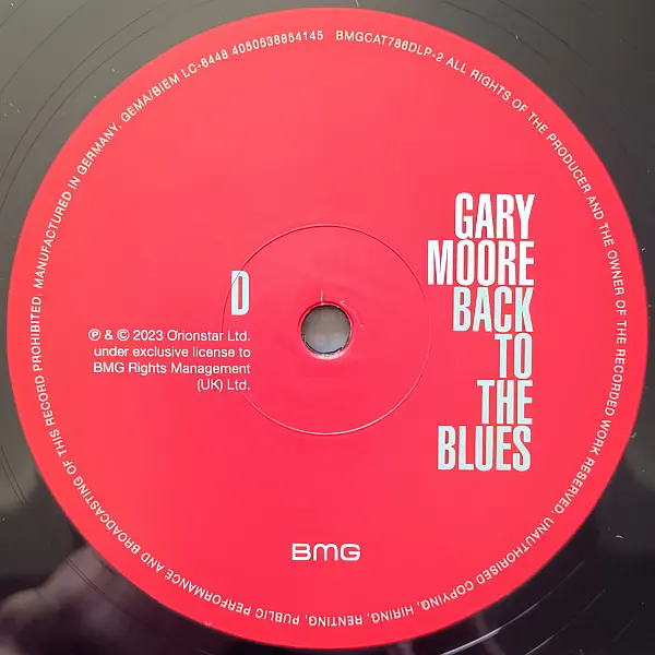 Gary Moore - Back To The Blues – Vinilinės plokštelės