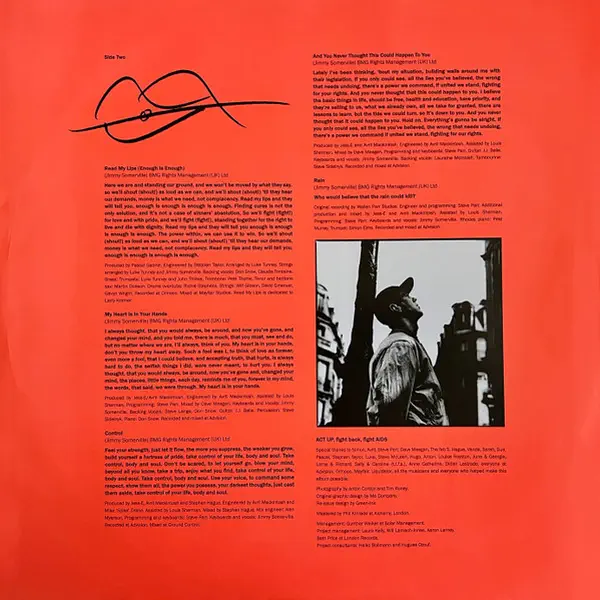 Jimmy Somerville - Read My Lips – Vinilinės plokštelės