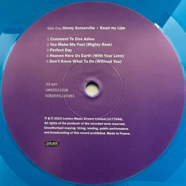 Jimmy Somerville - Read My Lips – Vinilinės plokštelės