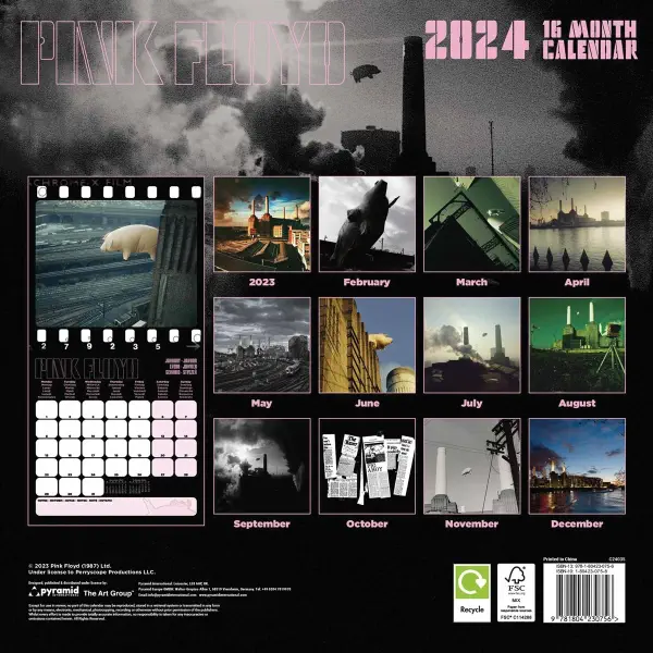 Pink Floyd Official 2024 Calendar