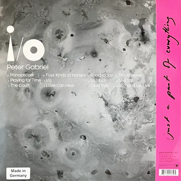 Peter Gabriel - I/O