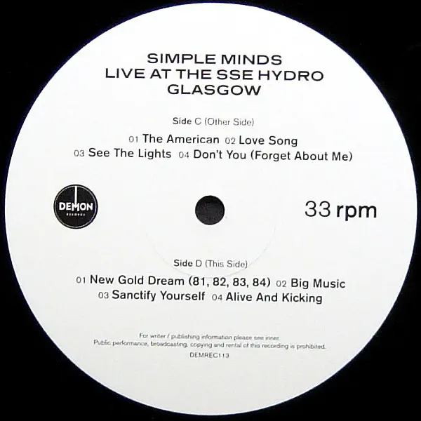 Simple Minds - Celebrate: Live At The SSE Hydro Glasgow