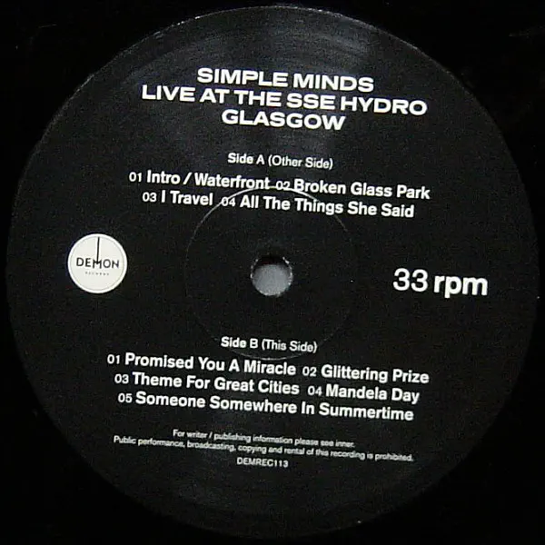 Simple Minds - Celebrate: Live At The SSE Hydro Glasgow