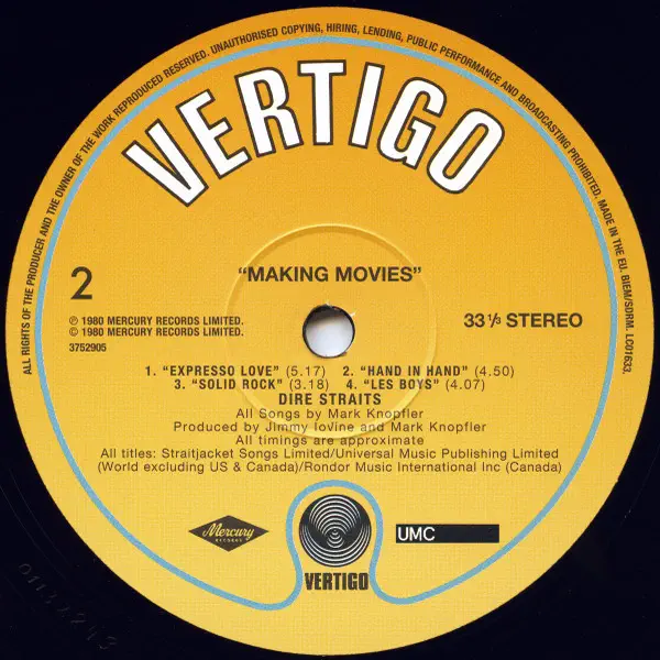 Dire Straits - Making Movies – Vinilinės plokštelės