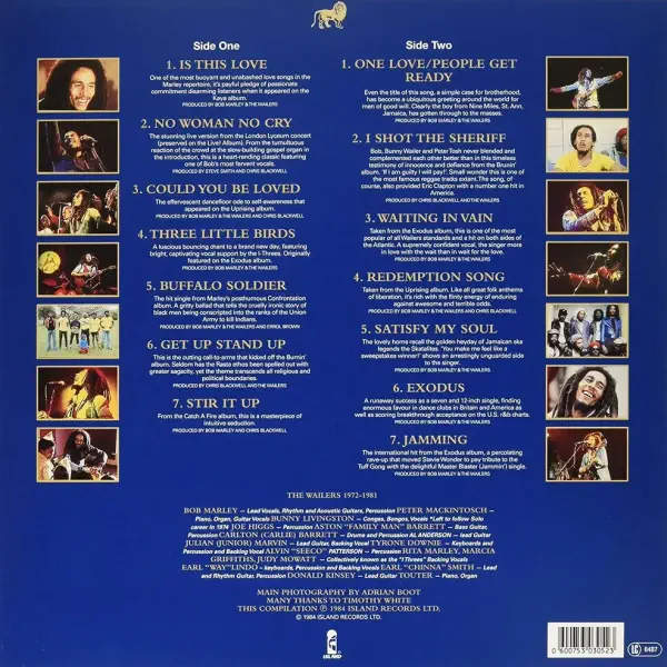 Bob Marley and The Wailers - Legend - The Best Of