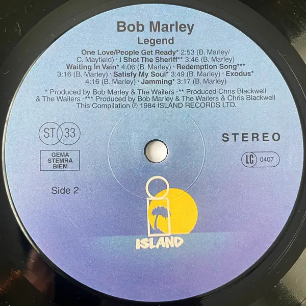 Bob Marley and The Wailers - Legend - The Best Of