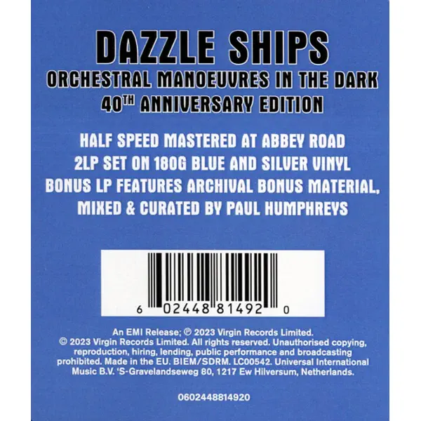 Orchestral Manoeuvres In The Dark - Dazzle Ships