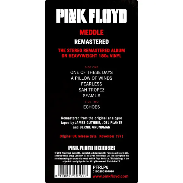 Pink Floyd - Meddle – Vinilinės plokštelės