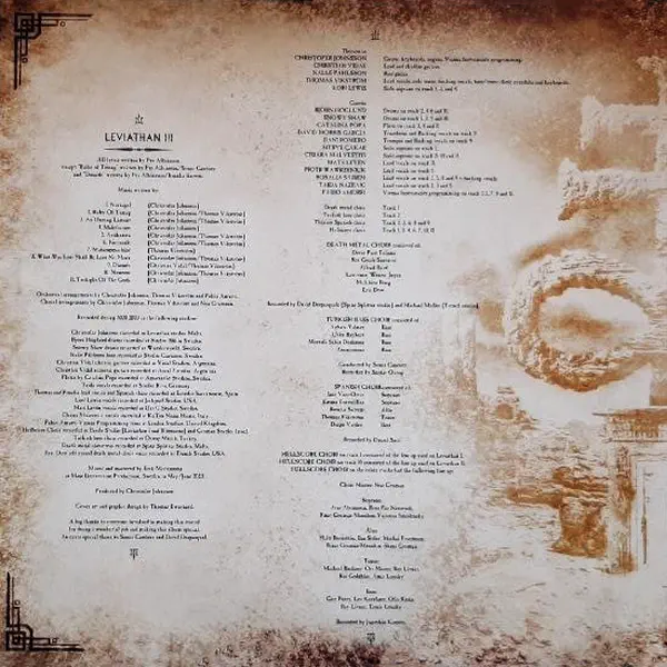 Therion - Leviathan III – Vinilinės plokštelės