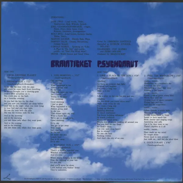 Brainticket - Psychonaut – Vinilinės plokštelės