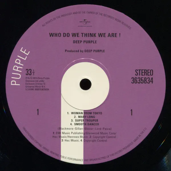 Deep Purple - Who Do We Think We Are