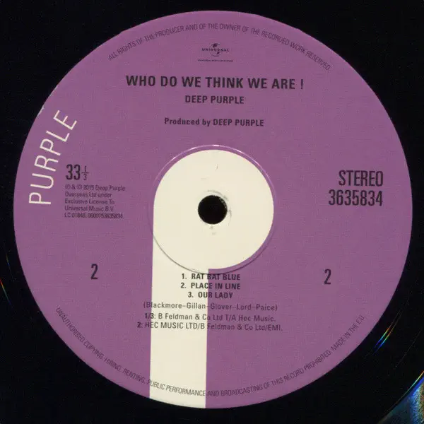 Deep Purple - Who Do We Think We Are