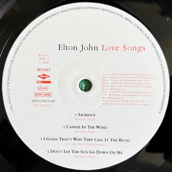 Elton John - Love Songs
