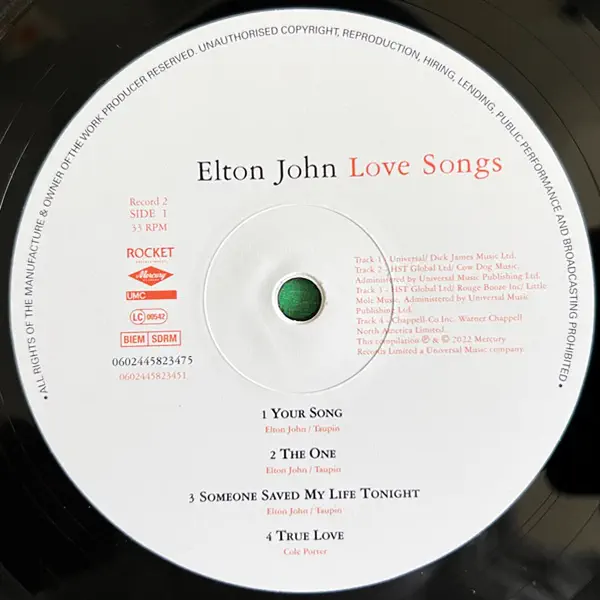 Elton John - Love Songs