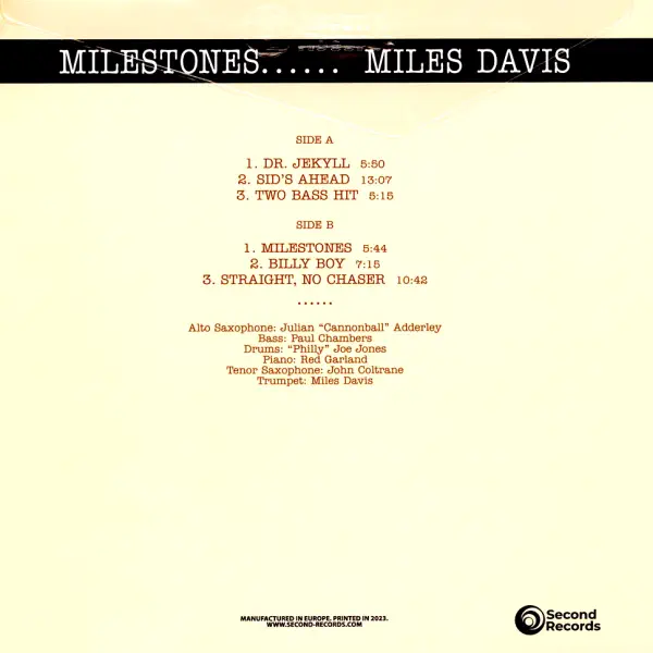 Miles Davis - Milestones