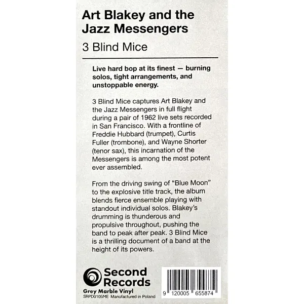 Art Blakey And The Jazz Messengers - 3 Blind Mice