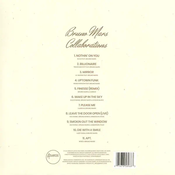 Bruno Mars - Collaborations