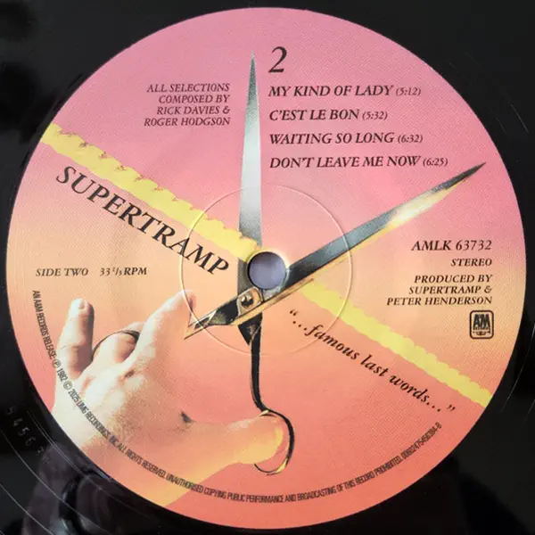 Supertramp - "...famous last words..."