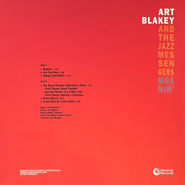 Art Blakey And The Jazz Messengers - Moanin’