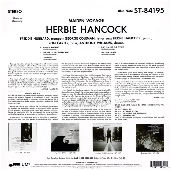 Herbie Hancock Maiden Voyage LP