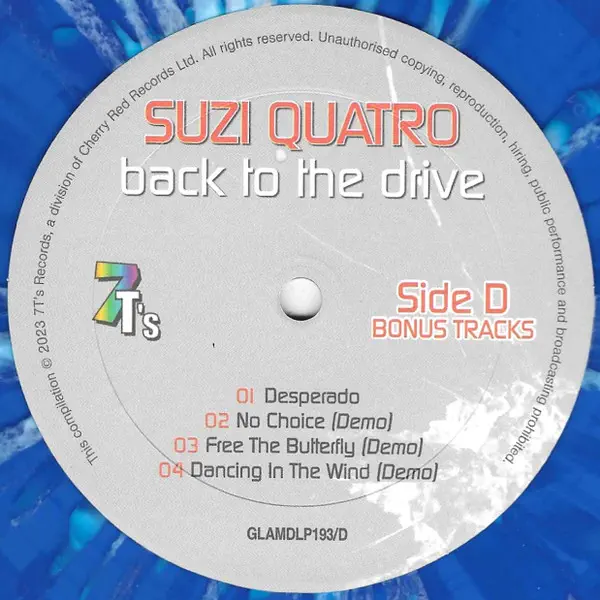 Suzi Quatro Back To The Drive