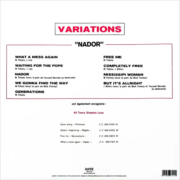 Variations Nador LP