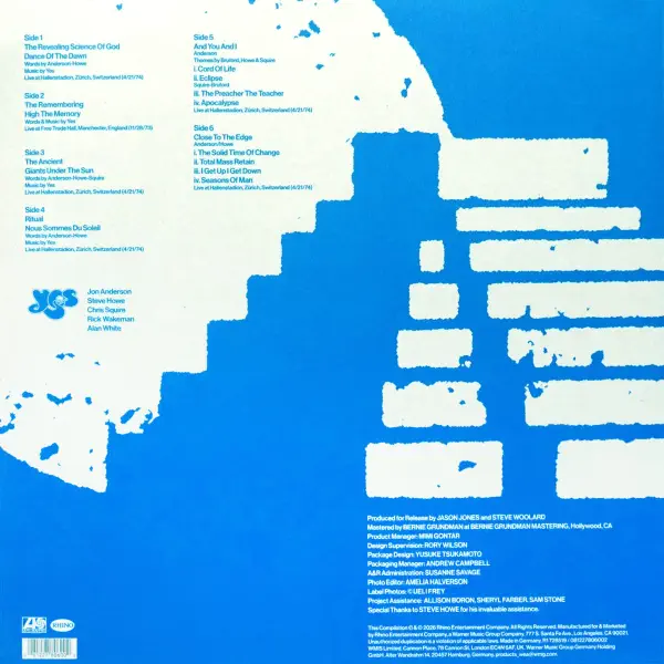 Yes Tales From Topographic Tours 3LP