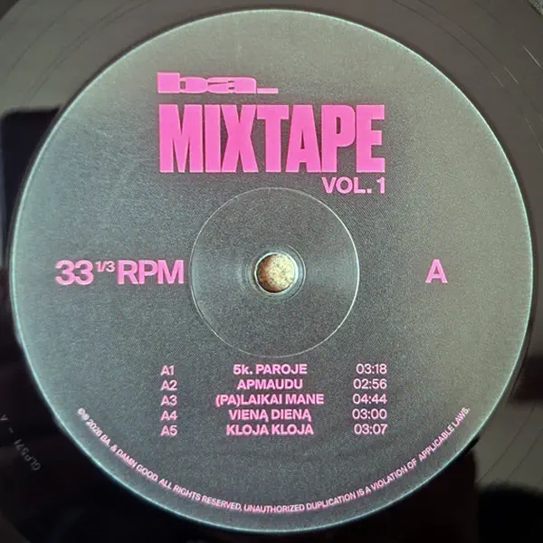 ba. Mixtape Vol. 1 vinilinė plokštelė