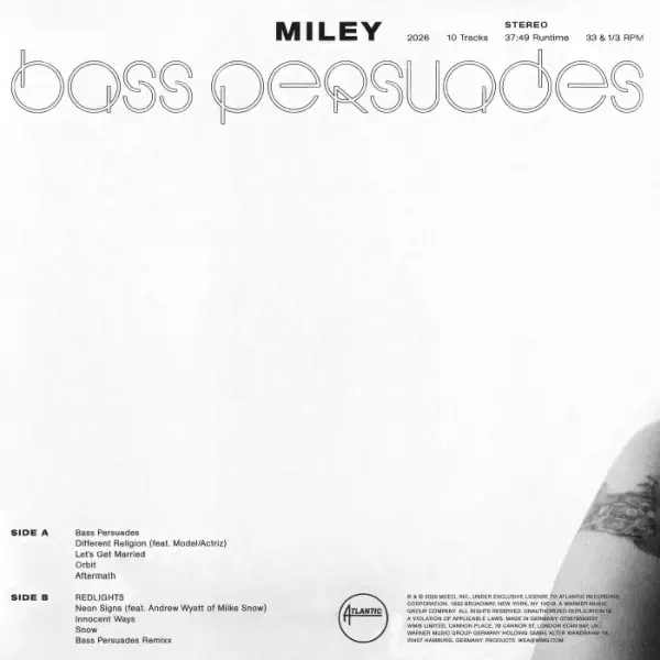 Miley Cyrus Bass Persuades