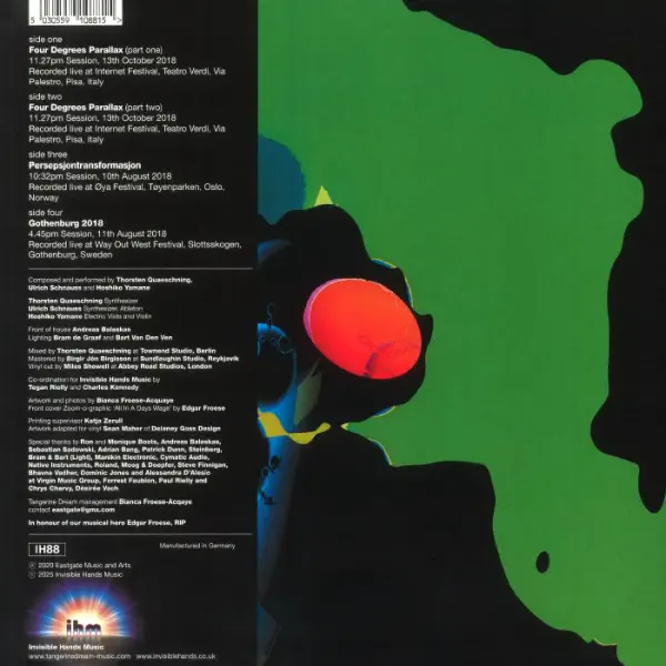 Tangerine Dream The Sessions IV