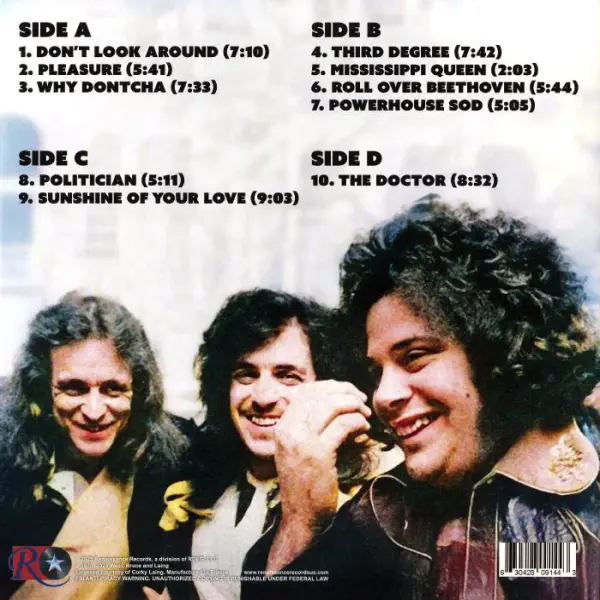West Bruce and Laing Live At Circus Krone April 13 1973